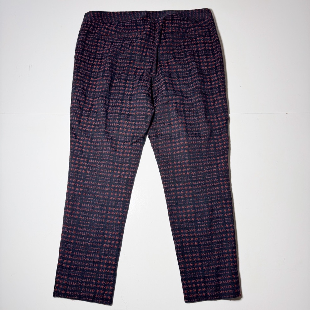 Theory Easy Slim Leg Trouser Houndstooth - Picture 2 of 7